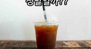 커피 없이 못살아. 모닝 ‘아아’는 진리??
