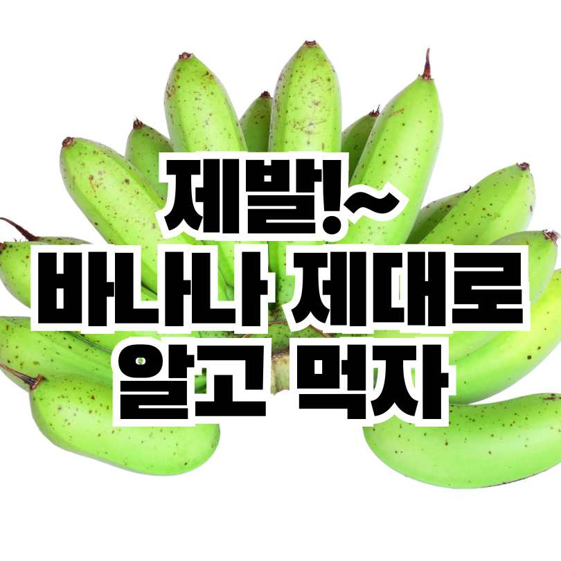 바나나 알고 먹기